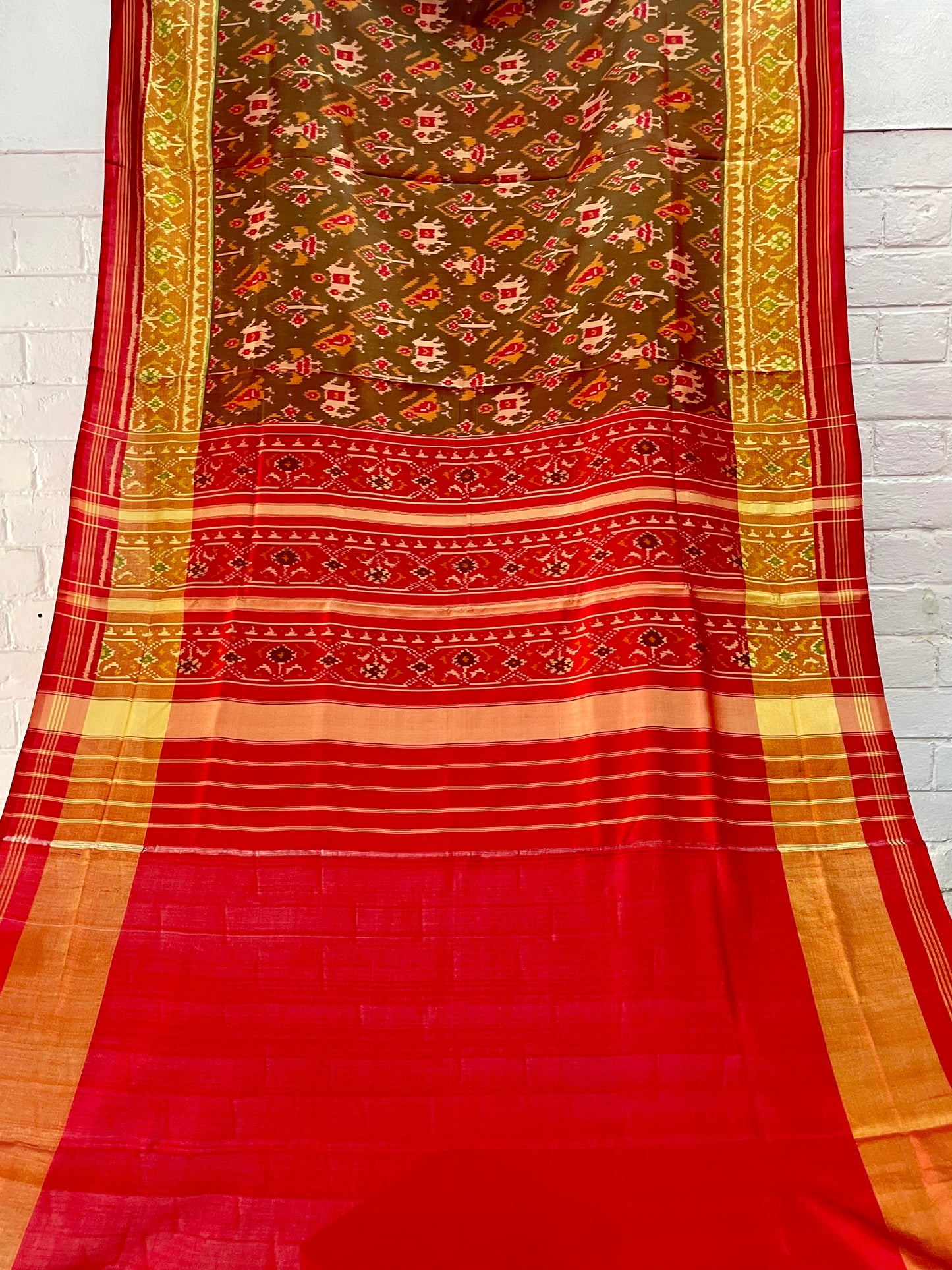 PATOLA SINGLE IKKAT SILK SAREE