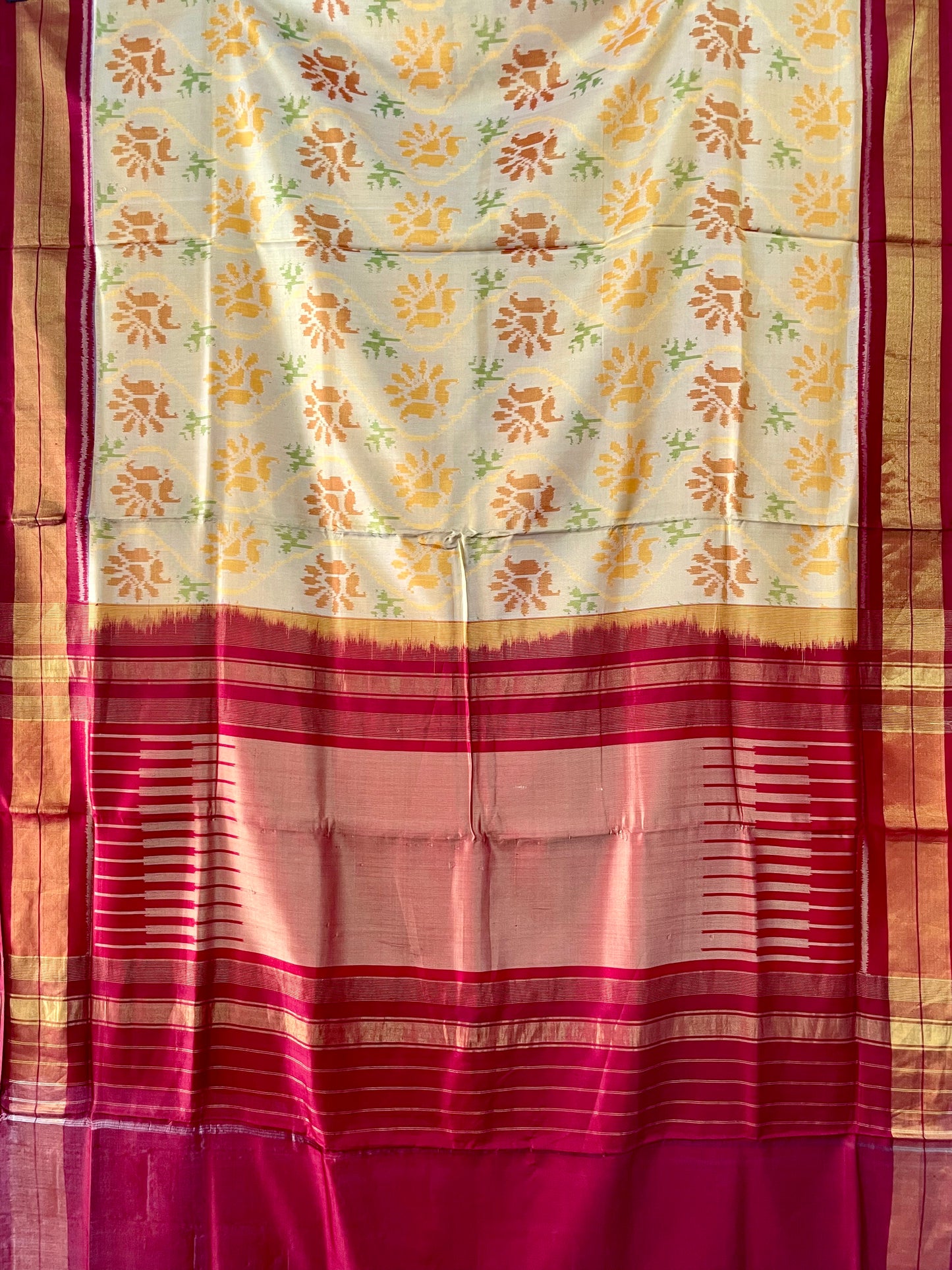 PATOLA SINGLE IKKAT SILK SAREE