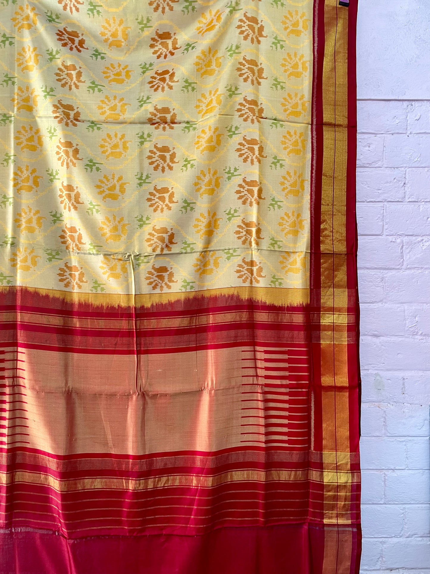 PATOLA SINGLE IKKAT SILK SAREE