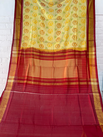 PATOLA SINGLE IKKAT SILK SAREE