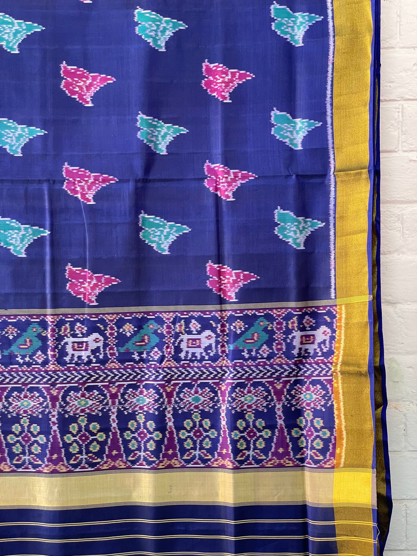 PATOLA SINGLE IKKAT SILK SAREE