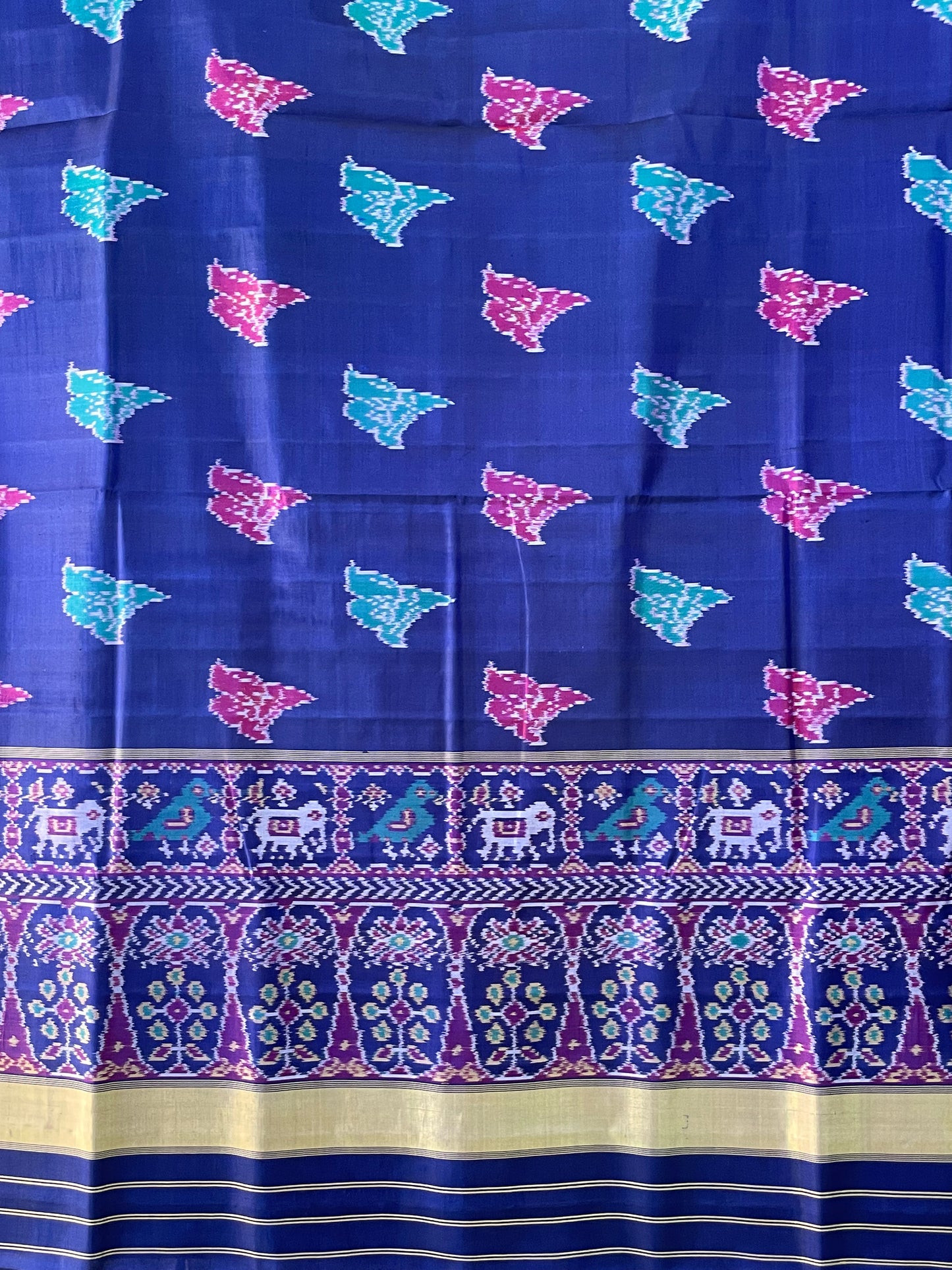 PATOLA SINGLE IKKAT SILK SAREE