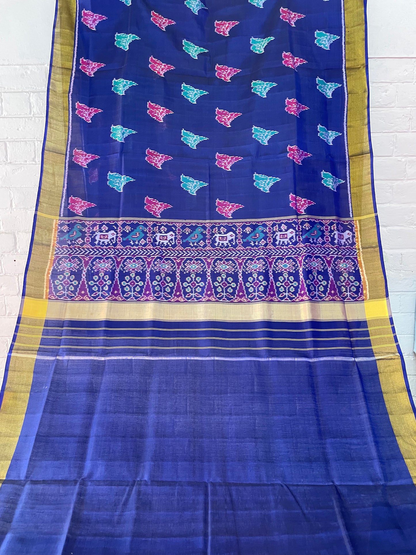 PATOLA SINGLE IKKAT SILK SAREE