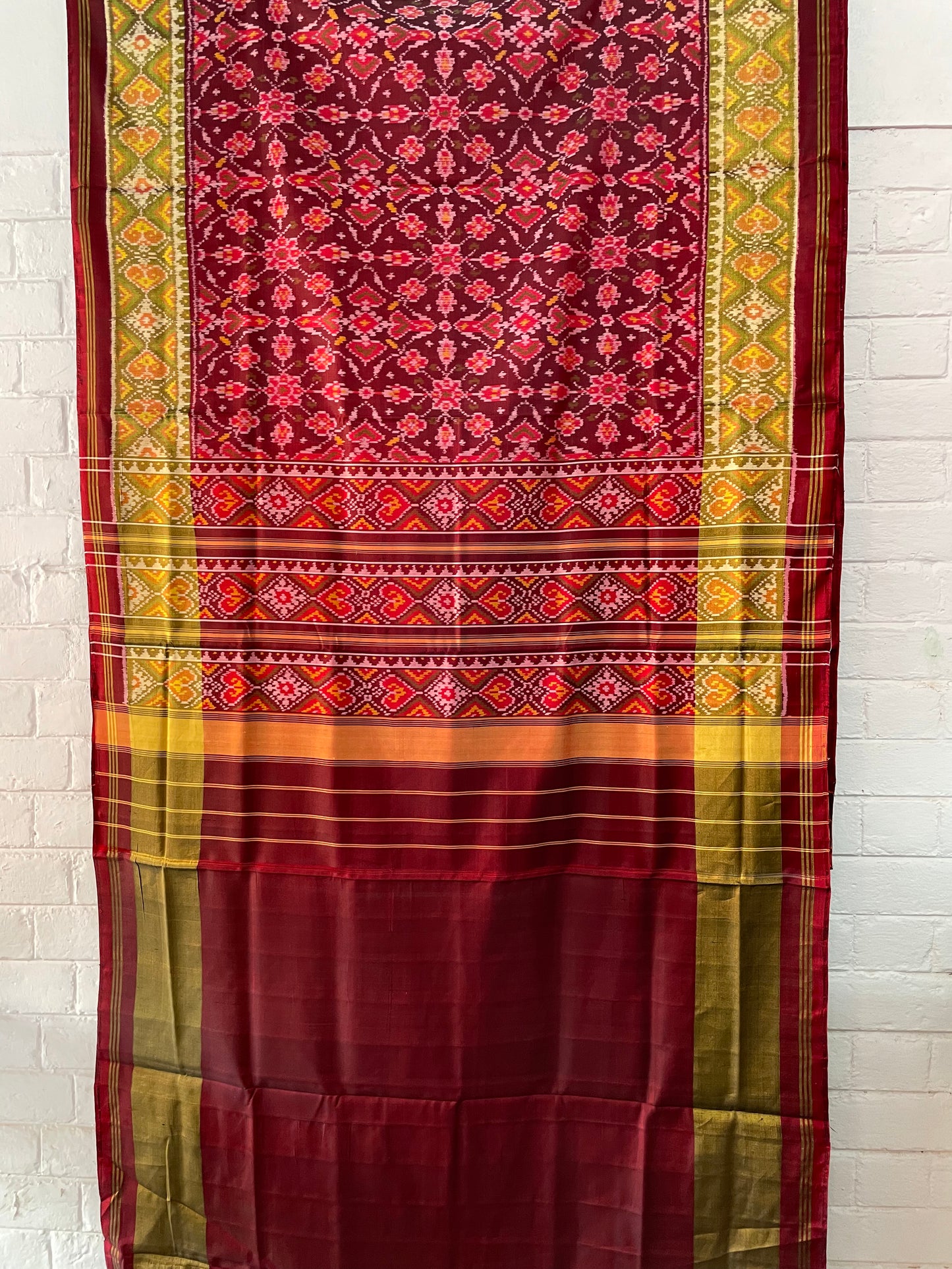 PATOLA SINGLE IKKAT SILK SAREE