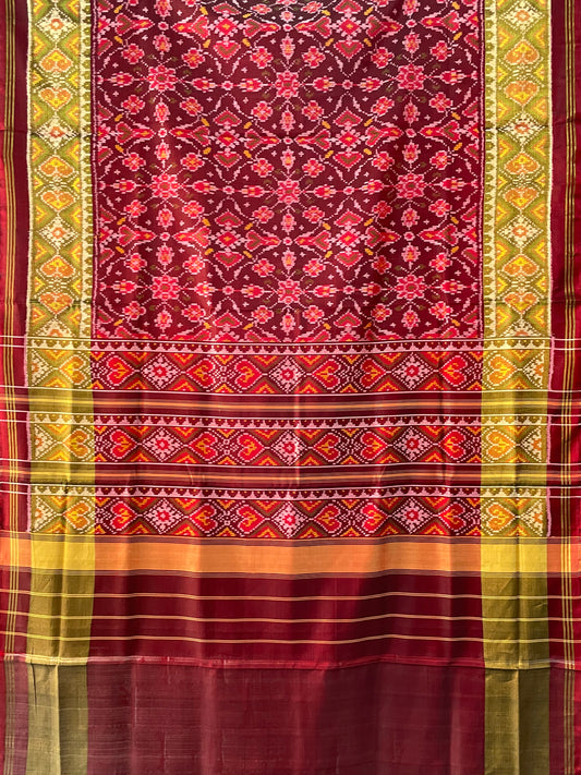 PATOLA SINGLE IKKAT SILK SAREE