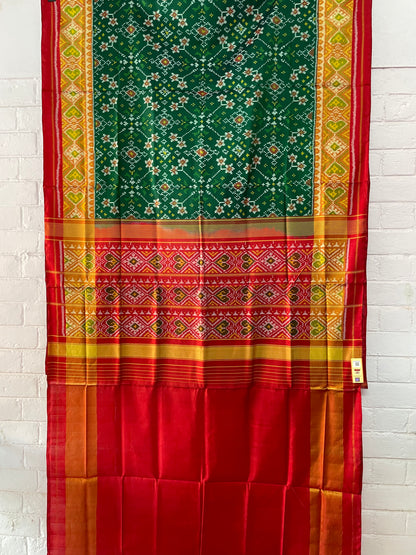 PATOLA SINGLE IKKAT SILK SAREE