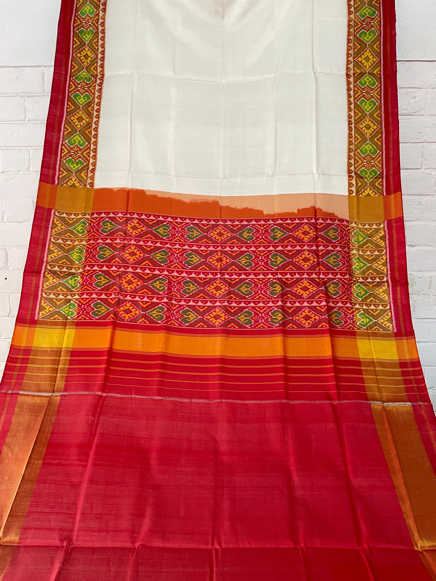 PATOLA SINGLE IKKAT SILK SAREE