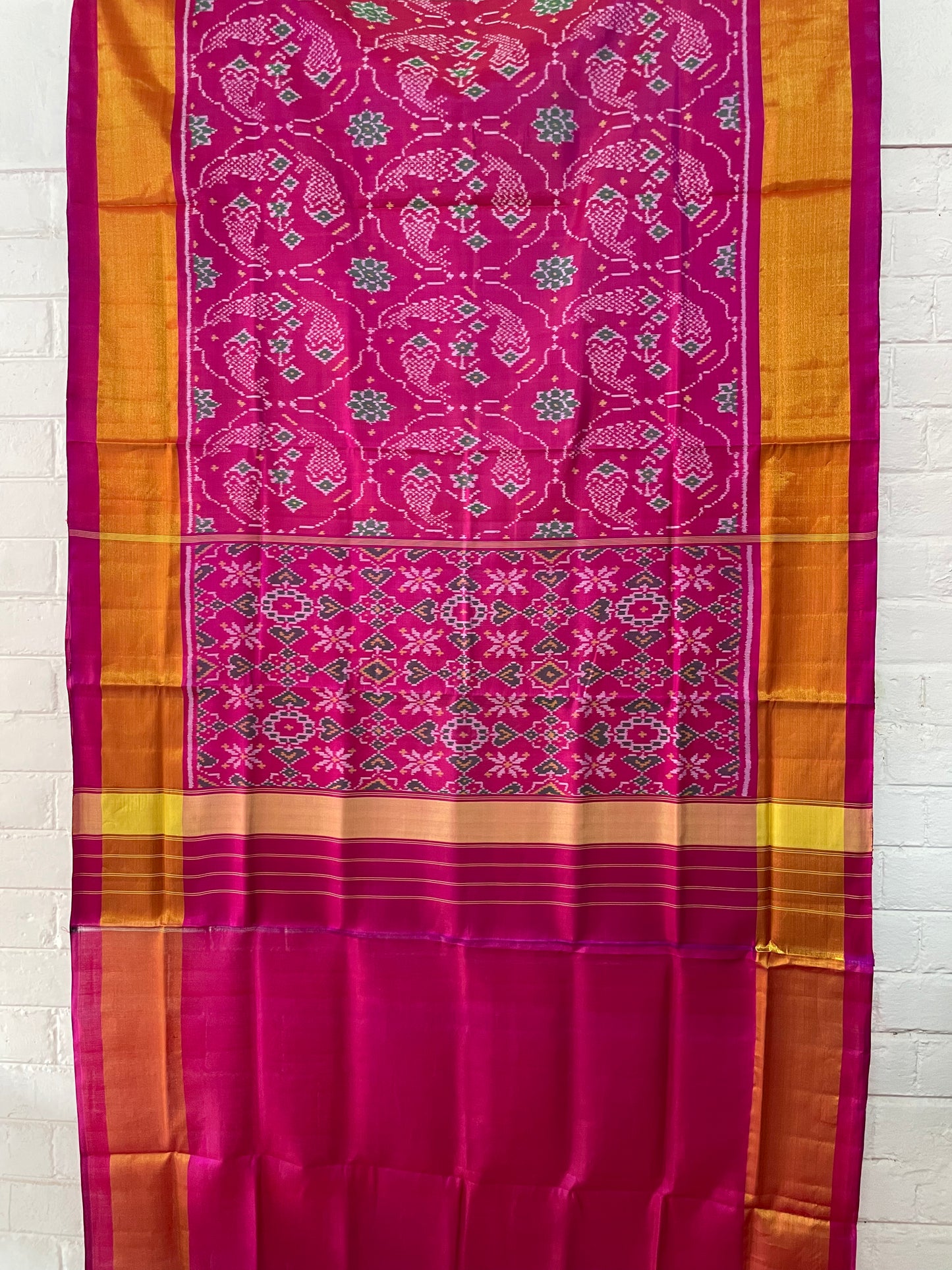 PATOLA SINGLE IKKAT SILK SAREE