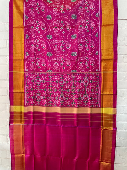 PATOLA SINGLE IKKAT SILK SAREE