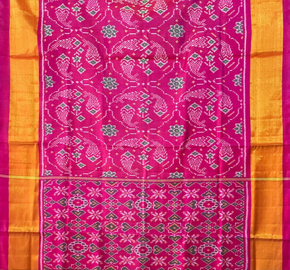 PATOLA SINGLE IKKAT SILK SAREE