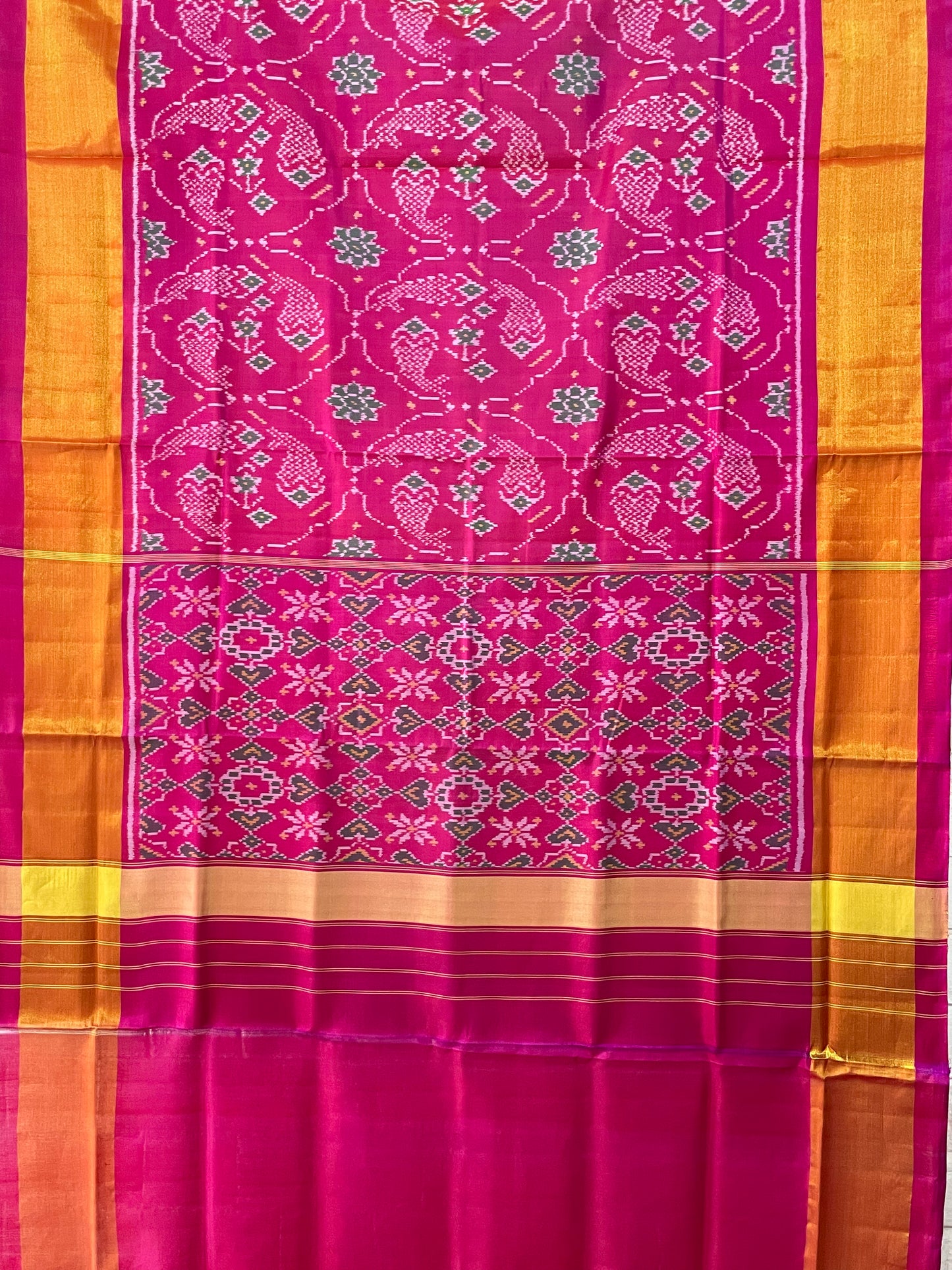 PATOLA SINGLE IKKAT SILK SAREE