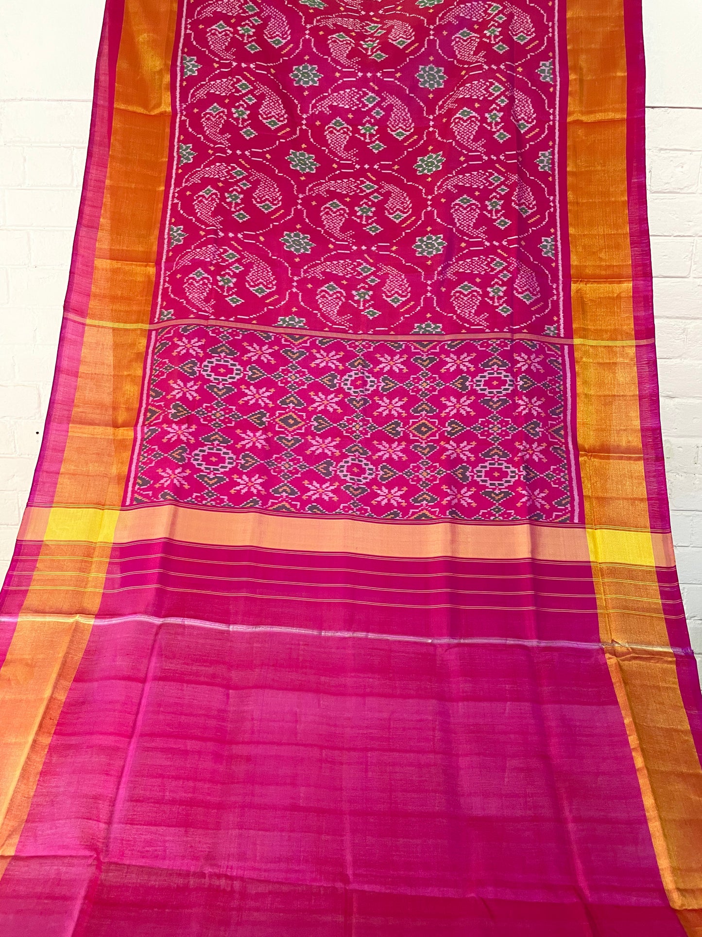 PATOLA SINGLE IKKAT SILK SAREE