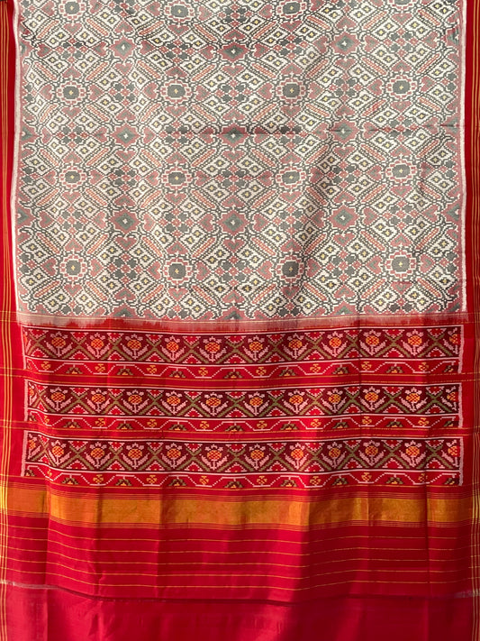 PATOLA SEMI IKKAT SILK SAREE