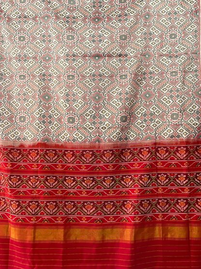 PATOLA SEMI IKKAT SILK SAREE