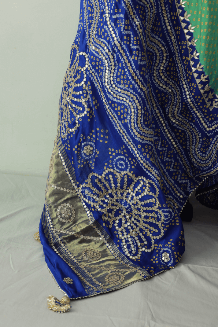 Bandhani Dupatta with Gotapatti Handwork