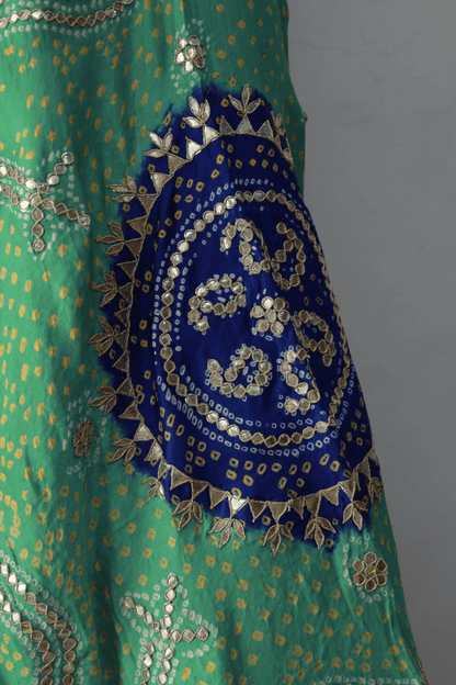 Bandhani Dupatta with Gotapatti Handwork