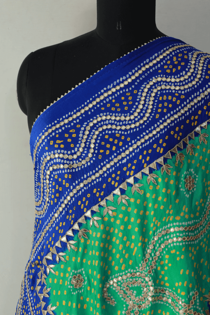 Bandhani Dupatta with Gotapatti Handwork