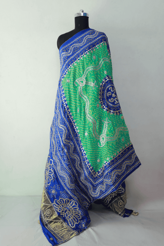 Bandhani Dupatta with Gotapatti Handwork