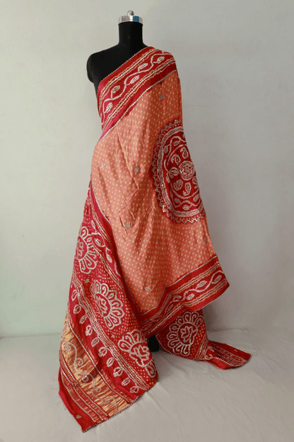 Bandhani Dupatta with Gotapatti Handwork