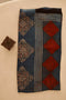 Indigo Rust Ajrakh Modal Silk Dupatta
