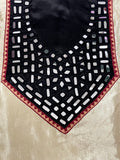 Ivory Cream Mirror Work Dress Material