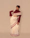 Ivory Kala Cotton Bhujodi Saree
