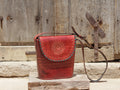 Leather Bag with Thread Work