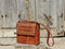 Leather Office Bag with Thread Work