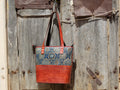 Mashru Silk Leather Bag