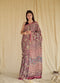 Mauve Pink Ajrakh Modal Silk Saree