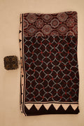 Mocha Brown Ajrakh Modal Silk Dupatta