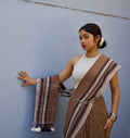 Mocha Kala Cotton Bhujodi Saree