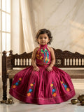 Mulberry Rose Handmade Cotton Lehenga Set for Girl