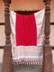 Natural Red Kanjivaram Silk Bandhani Dupatta