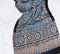 Powder Blue Ajrakh Modal Silk Stole