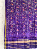 Purple Patola Single Ikkat Dupatta