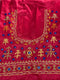 Raspberry Pink Pakko Embroidery Blouse Piece