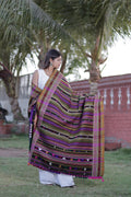 Regal Stripe Handwoven Woolen Shawl