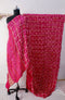 Rosewood Bandhani Gharchola Gajji Silk Saree