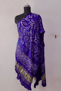 Royal Violet Bandhani Modal Silk Dupatta