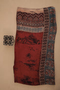 Rustic Maroon Ajrakh Modal Silk Dupatta