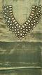 Sage Green Mirror Work Dress Material