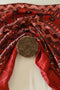 Scarlet Red Ajrakh Modal Silk Saree