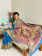 Sky Gold Handpainted Mata Ni Pachedi Saree