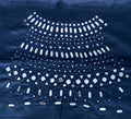 Steel Blue Mirror Work Blouse Piece