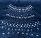 Steel Blue Mirror Work Blouse Piece