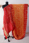 Sunset Bandhani Gharchola Gajji Silk Saree