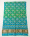 Aqua Blue Bandhani Dupatta with Gota Patti Work