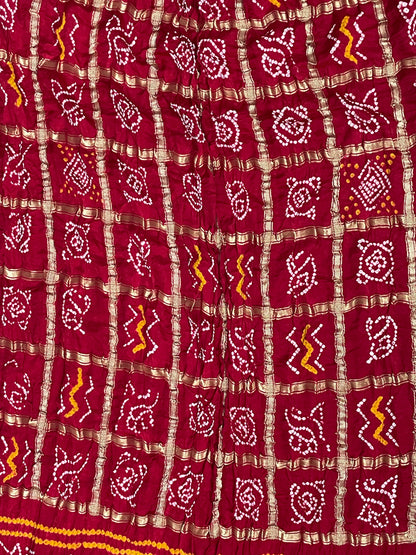 BANDHANI GHARCHOLA GAJJI SILK SAREE